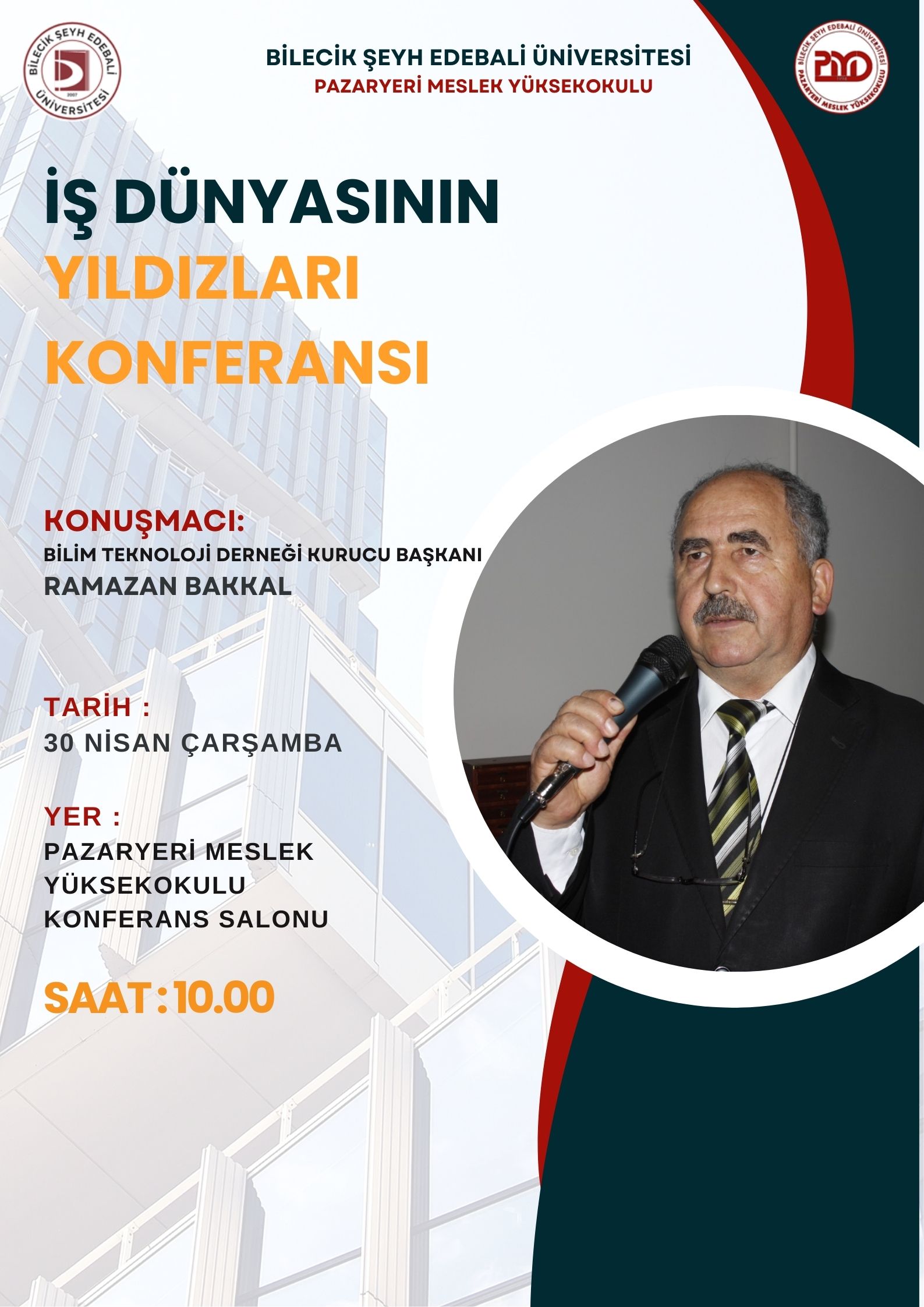 Yüksekokulumuzda “İş Dünyasının Yıldızları” Semineri
